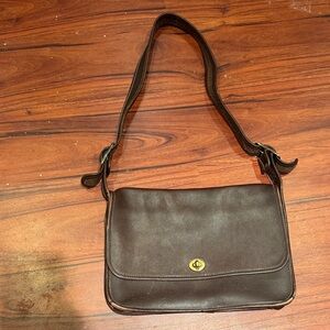 Brown Leather Shoulder Bag